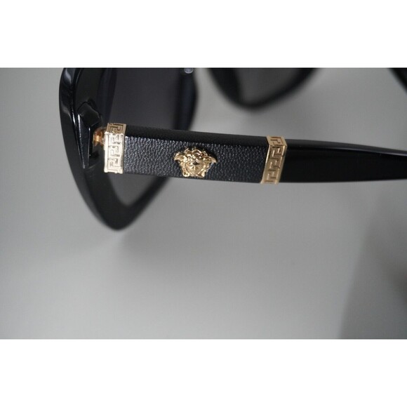 Versace VE 4305Q Gold Medusa emblem Greca design Luxury Black acetate frame, UV - Picture 6 of 9